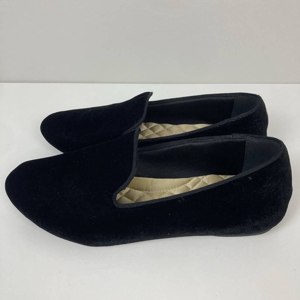 Birdies The Starling Black Velvet Loafers Flats Comfortable Shoes Casual sz 6.5 - Picture 4 of 8